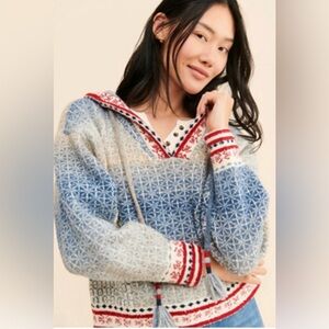 Anthropologie Pilcro Abstract Hoodie